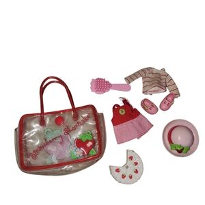 Vintage Strawberry Shortcake Mini Tote & Accessories